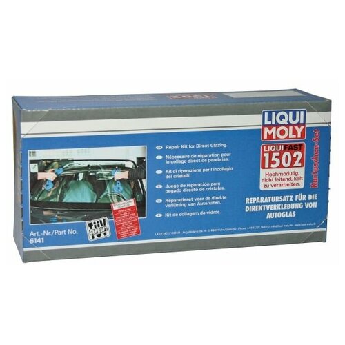 фото 6141 liquifast 1502 (kartuschen- set) — набор для вклейки стекол (высокомодульный) 1 л. liqui moly