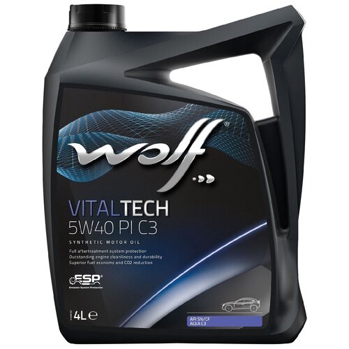 фото Масло моторное, wolf vitaltech 5w40 pi c3, 4 л