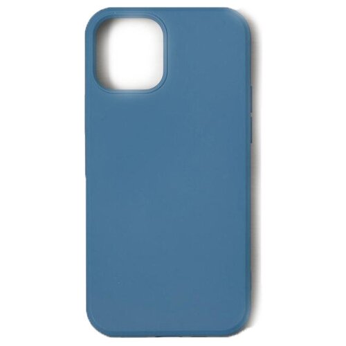 фото Чехол luazon для apple iphone 12 / 12 pro soft-touch silicone blue 6248023