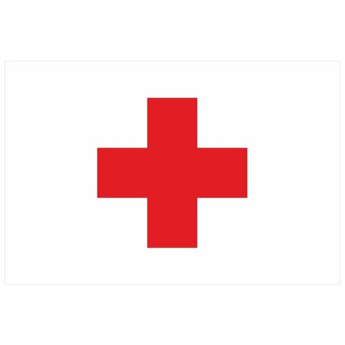 фото Медицинский флаг с красным крестом цтп «феникс»