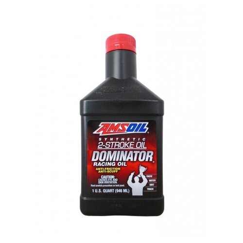 фото Моторное масло для 2-такт amsoil dominator® synthetic 2-stroke racing oil (0,946л)