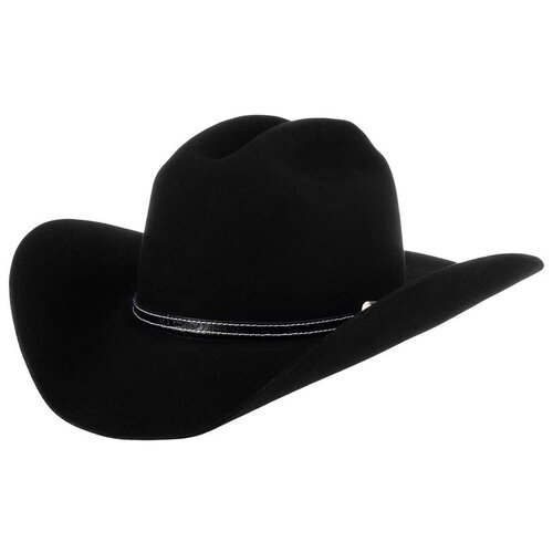фото Шляпа ковбойская bailey, шерсть, подкладка, размер 59, черный