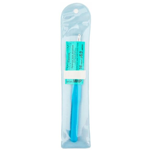 фото Крючок с пластиковой ручкой d 6.0мм., 14 см., mhp, гамма, с пластиковой ручкой gamma