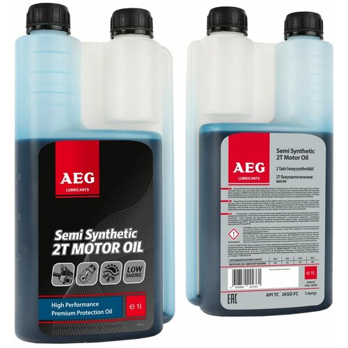 фото Масло полусинтетическое двухтактное (1 л; api tc; дозаторная канистра) aeg lubricants 30743