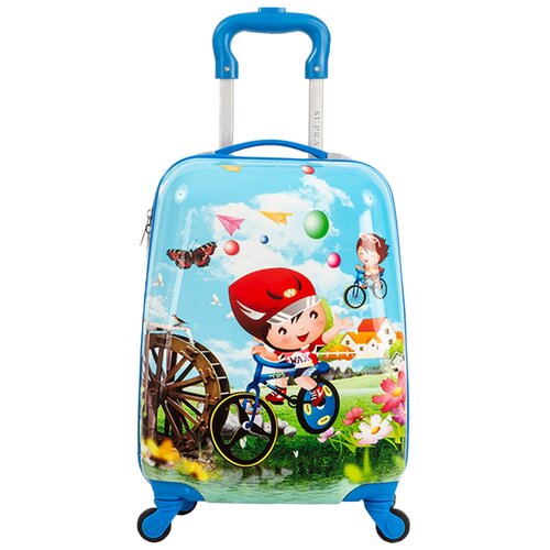 фото Чемодан детский supra luggage sts-1005-b, little cyclist, 22 л