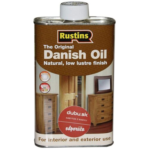 фото Масло rustins original danish oil, бесцветный, 0.25 л