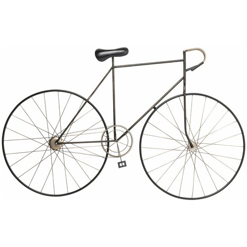 фото Kare design украшение настенное racing bike, коллекция "гоночный велосипед" 150*94*6, сталь, черный