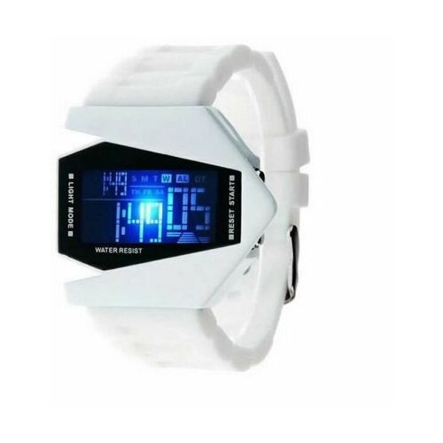 фото Led watch - часы skmei "истребитель" наручные белые без тм