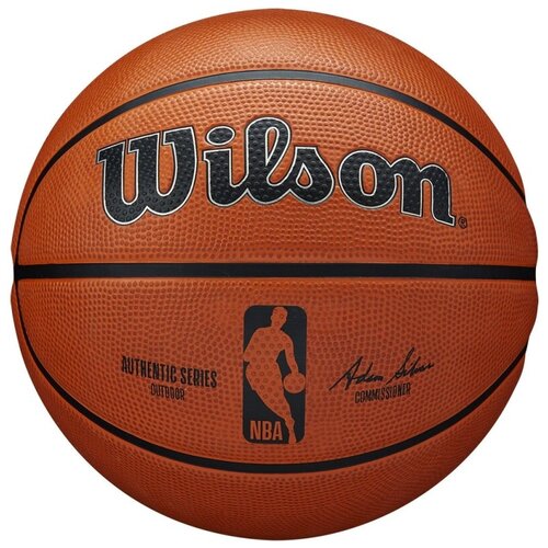 фото Мяч баскетбольный wilson nba authentic, арт.wtb7300xb06, р.6, резина, оранжевый