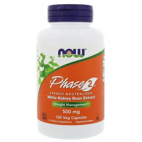 фото Now phase-2 500mg 120 капсул