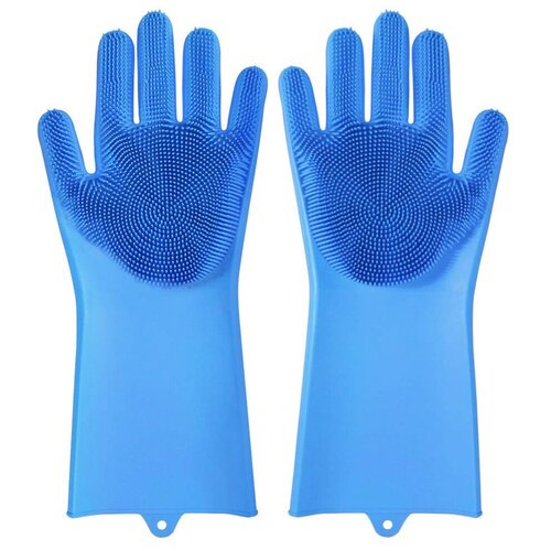 фото Многофункциональные перчатки силиконовые термостойкие для мытья посуды, перчатки-щетка для кухни,bloominghome accents. bh-swg-03