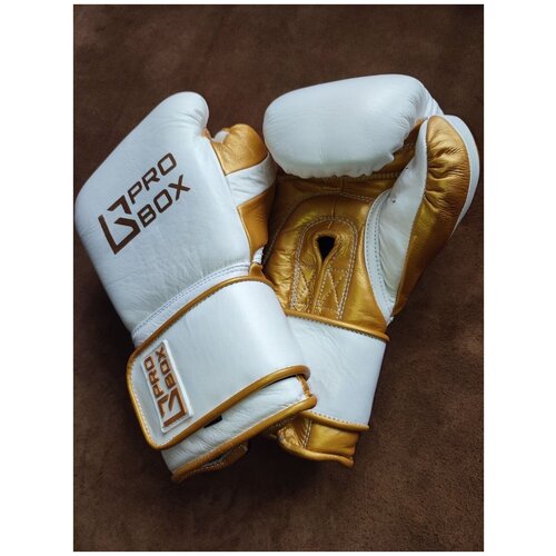 фото Боксерские перчатки «prospect boxing» 18 oz бело-золотые