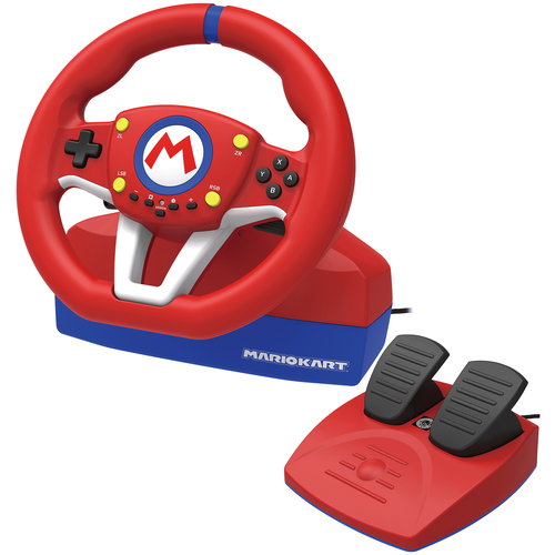 фото Руль hori mario kart racing wheel pro + педали для nintendo switch