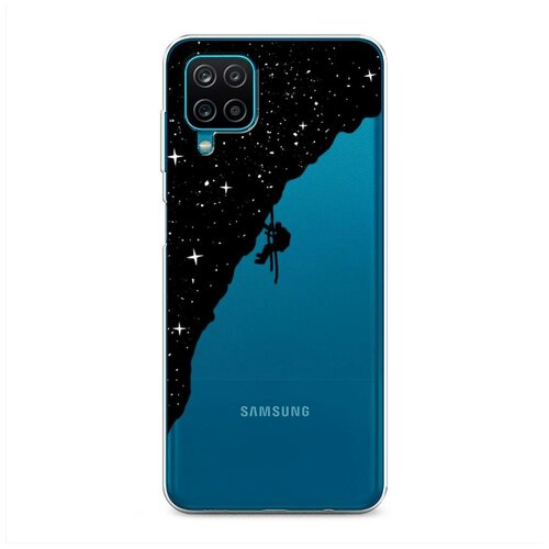 фото Силиконовый чехол "скалолаз в космосе" на samsung galaxy a12 / самсунг галакси а12 case place