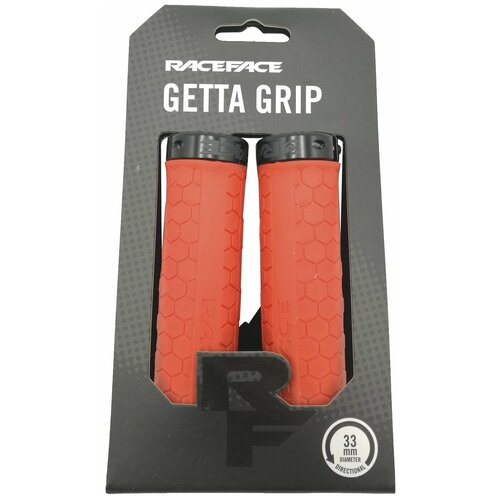 фото Грипсы велосипедные race face getta grips, 33mm, red/black, gp20getta33redblk