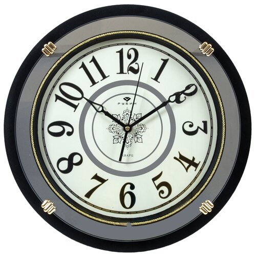 фото Часы настенные d=40 см "классика" рубин, цвет слоновая кость 4130-103