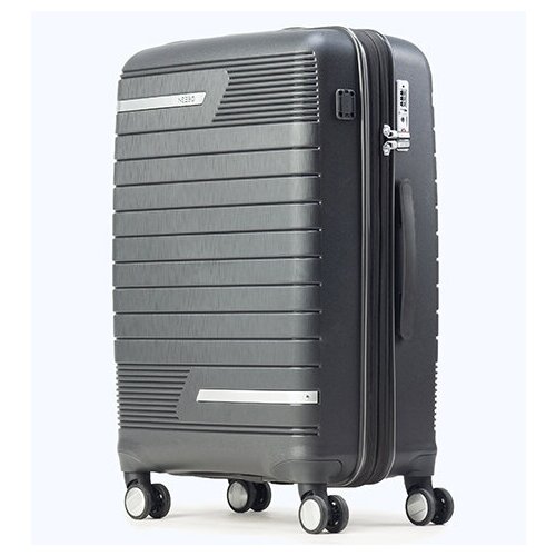 фото Умный чемодан neebo, 57.6 л, размер m, черный, серый
