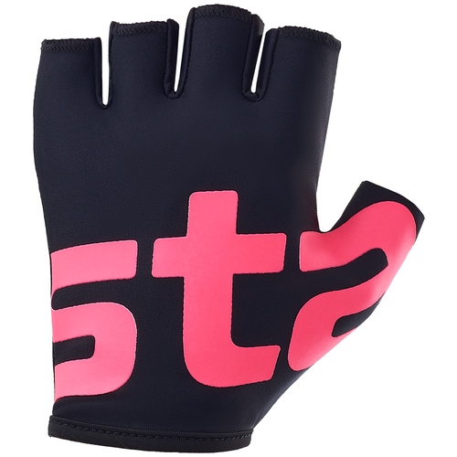 фото Перчатки для фитнеса starfit wg-102, черный/малиновый размер m
