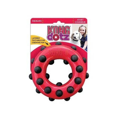фото Kong игрушка для собак dotz кольцо малое 9 см (tdd31e), 0,100 кг