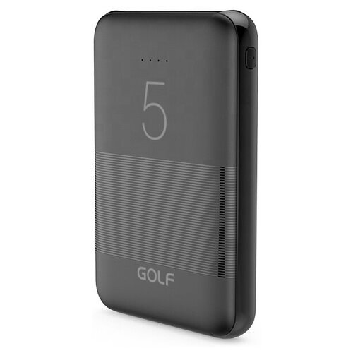 фото Внешний аккумулятор golf g95/ powerbank 5000 mah/usb 1а, 2.1a/черный