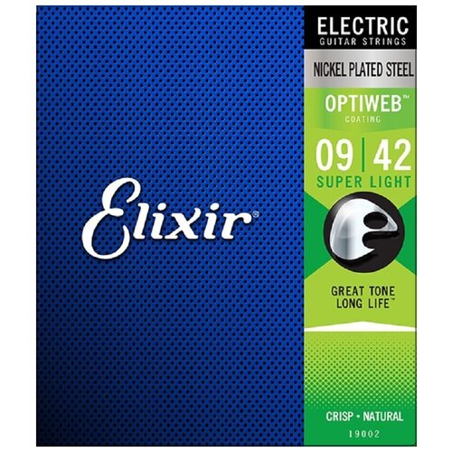 фото Струны для электрогитары elixir 19002 optiweb