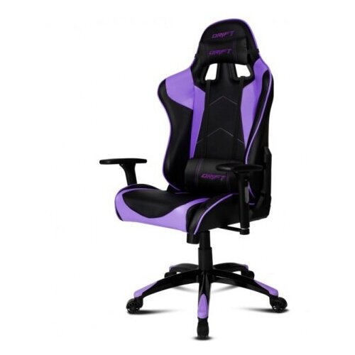 фото Игровое компьютерное кресло drift dr300 pu leather, черно/фиолетовое