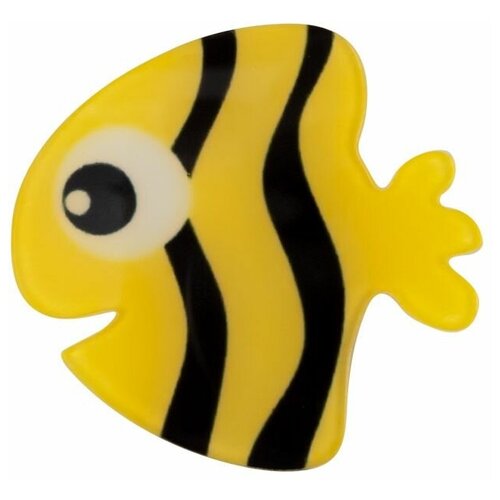 фото Значок бижутерный рыбка (замок-булавка, желтый) 55203 otokodesign