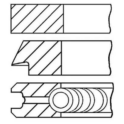 фото Комплект поршневых колец goetze 08-140800-00 для ford mondeo iii, transit; jaguar x-type
