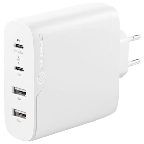 фото Зарядное устройство alogic 4x100 rapid power 100w (usb-c, usb-a), белый