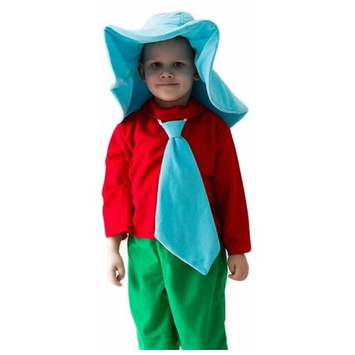 фото Карнавальный костюм "незнайка", шляпа, рубашка, галстук, бриджи, 5-7 лет, рост 122-134 см бока