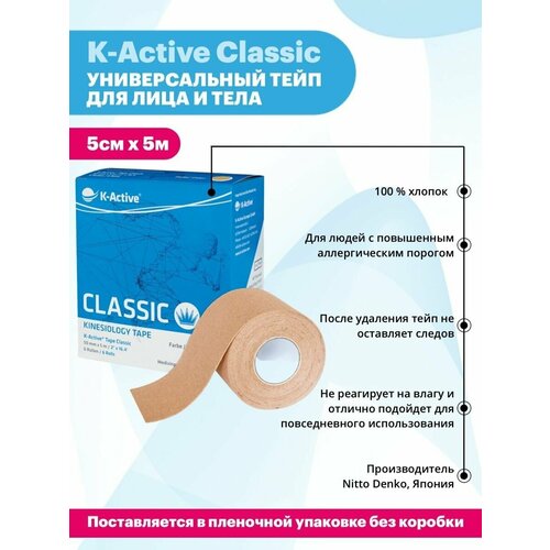 фото Тейп для тела япония nitto k-aktive k-active