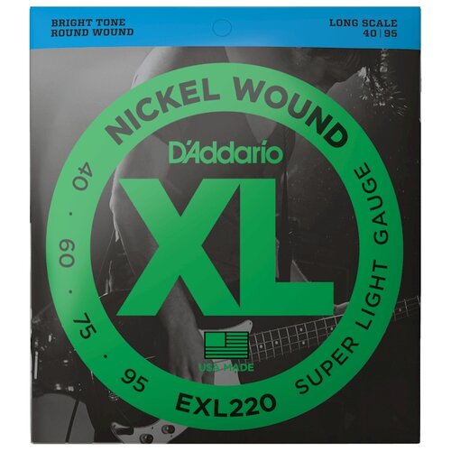 фото Набор струн d'addario xl nickel wound exl220, 1 уп.