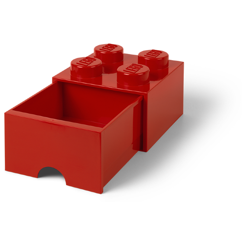 фото Ящик для хранения 4 выдвижной красный, lego