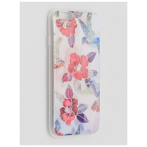 фото Накладка силиконовая flowers для apple iphone 6/6s вид10 ycase