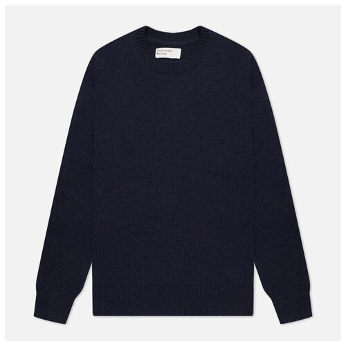 фото Мужской свитер universal works loose crew neck recycled wool синий , размер l