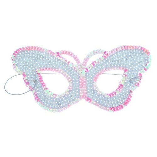 фото Карнавальная маска «радужная бабочка», с пайетками сима-ленд
