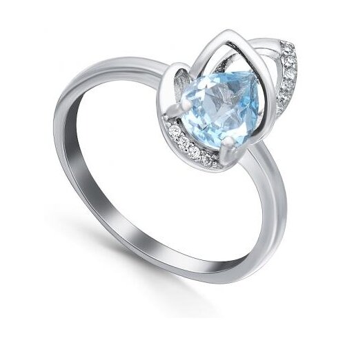фото Silver wings кольцо из серебра c фианитом, сапфиром 21knys1489-155, размер 17