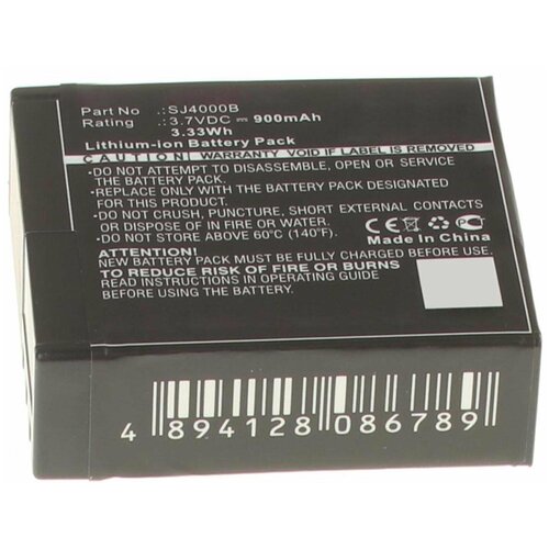 Аккумулятор iBatt iB-U1-F441 900mAh для SJCAM SJ4000, аккумулятор sjcam для sj6 legend