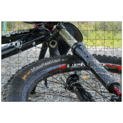 фото Магнитный пазл 27x18см."велосипед, bike, bicycle" на холодильник lotsprints