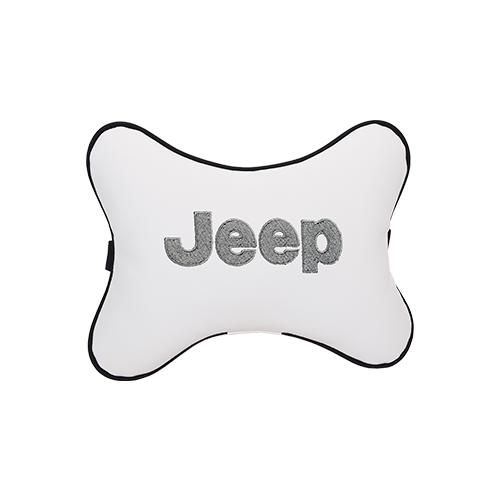 фото Подушка на подголовник экокожа milk с логотипом автомобиля jeep vital technologies
