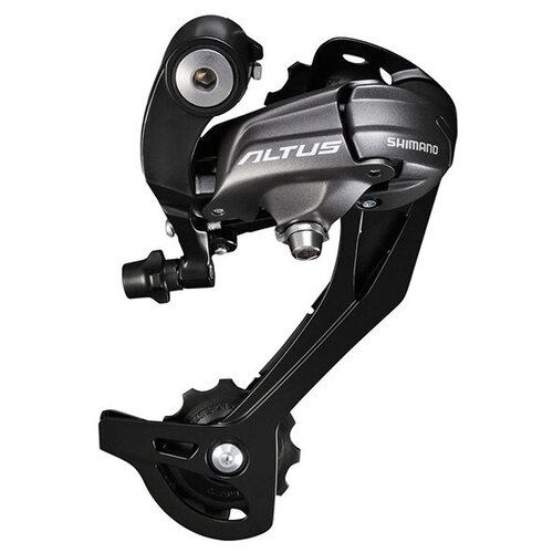 фото Велосипедный переключатель скоростей shimano задний rd-m370-l-sgs altus, 9 скоростей, ёмкость 45 зубов, чёрный, без уп