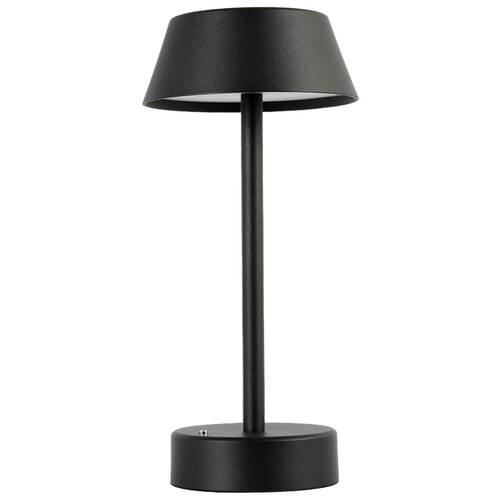фото Лампа декоративная светодиодная crystal lux santa lg1 black, 6 вт, цвет арматуры: черный, цвет плафона/абажура: черный