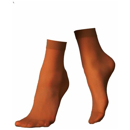 фото Женские носки эра средние, капроновые, 40 den, 20 пар, размер un, бежевый