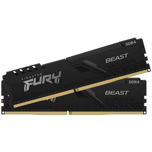 фото Набор памяти ddr4 dimm 2*8192mb ddr3600 kingston fury beast black (kf436c17bbk2/16)