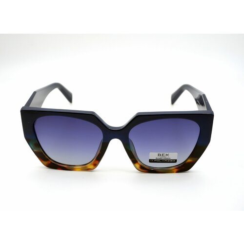 фото Солнцезащитные очки , квадратные, поляризационные, для женщин, фиолетовый россия