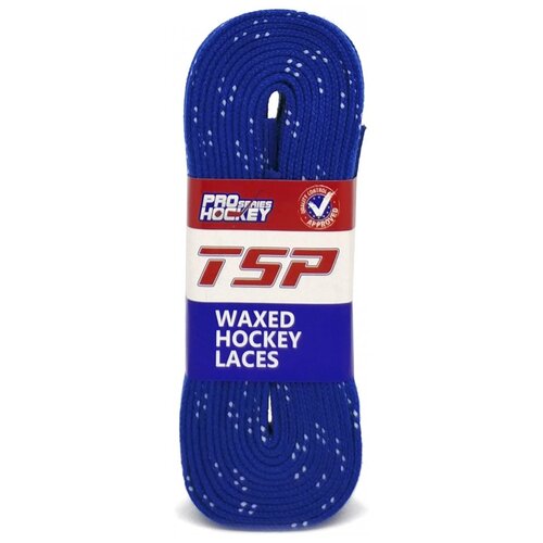 фото Шнурки хоккейные с пропиткой tsp hockey laces waxed 180 см(темно-синий)