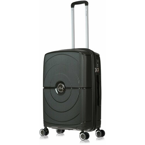 фото Чемодан на колесах lcase doha. средний m, полипропилен, 65 см, 60 л. дорожный чемодан на колесиках для путешествий и поездок. l'case