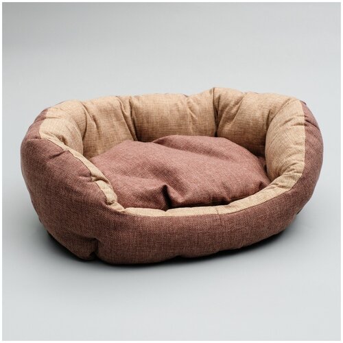 фото Лежанка для кошек, лежак для собак, подушка для кошек собак "комфорт", 49 х 36 х 17 см пижон