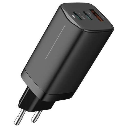 фото Зарядное устройство wiwu gan charger eu standard 65w black 6973218936666