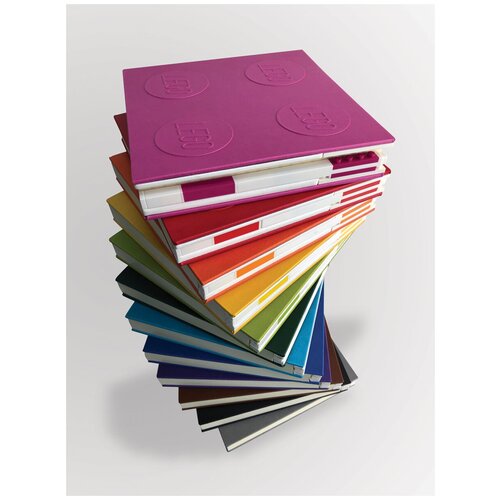 фото Книга для записей lego locking notebook, с фиолетовой гелевой ручкой, 176 листов